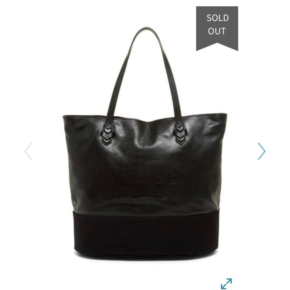 Rebecca Minkoff Mansfield Leather and Canvas Tote